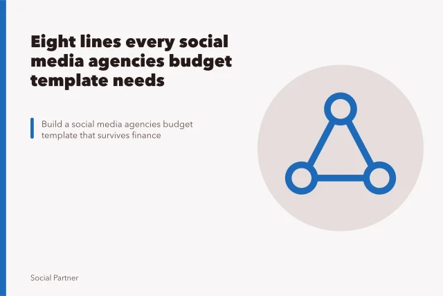 Eight lines every social media agencies budget template needs. Eight lines every social media agencies budget template needs
