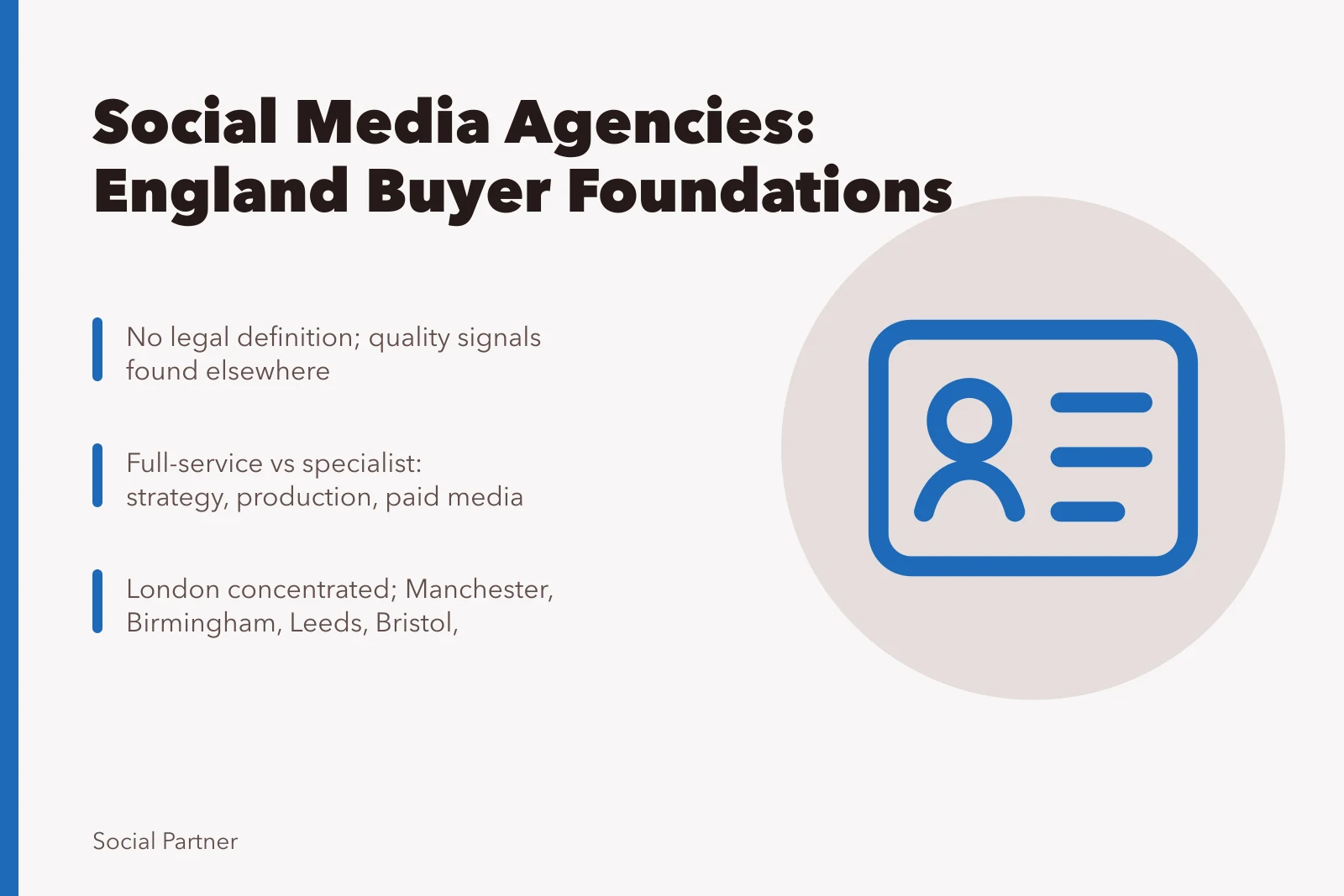 Guide to social media agency foundations and comparison for England buyers